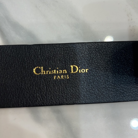 Dior Montaigne CD belt Gold-tone black leather width 1.5’’ size 75 - Picture 4 of 5